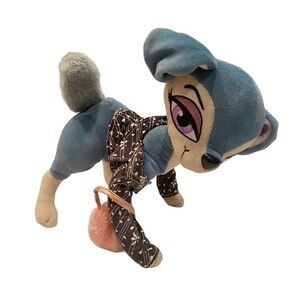 Bratz Petz Blue Puppy Dog Poseable Bendable Limbs Big Eye Plush with Cute Jacket